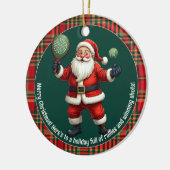 🎾🎄Aangepaste tekst, Versier het veld Keramisch Ornament (Links)