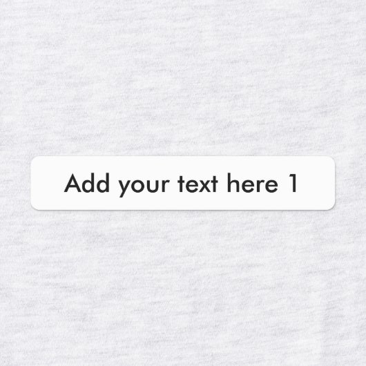 Aangepaste tekst Vier verschillende opties Fabric  Labels (Design 1)