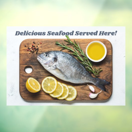 Aangepaste tekst vis Dorado Raamsticker (Vel 3)