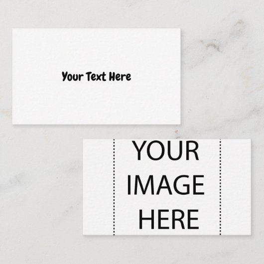 Aangepaste tekst visitekaartje (Voorkant / Achterkant)