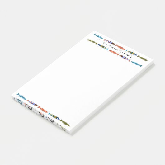 Aangepaste tekst vispatroon Post-it notities Post-it® Notes (Schuin)