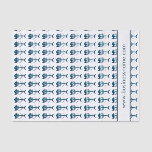 Aangepaste tekst vissenpatroon Botten Tissuepapier (Voorkant)