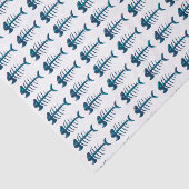 Aangepaste tekst vissenpatroon Botten Tissuepapier (Detail)