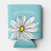 Aangepaste tekst voor Aqua en Yellow Whimsical Dai Blikjeskoeler (Achterkant)