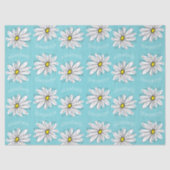 Aangepaste tekst voor Aqua en Yellow Whimsical Dai Tissuepapier (Voorkant)