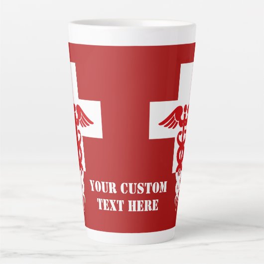 Aangepaste tekst voor artsen latte mok (Voorkant)