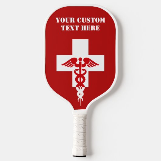Aangepaste tekst voor artsen pickleball paddle (Achterkant)