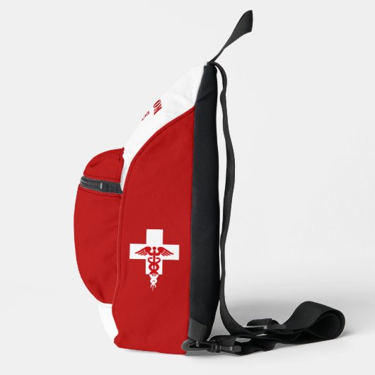 Aangepaste tekst voor artsen sling bag (Rechts)