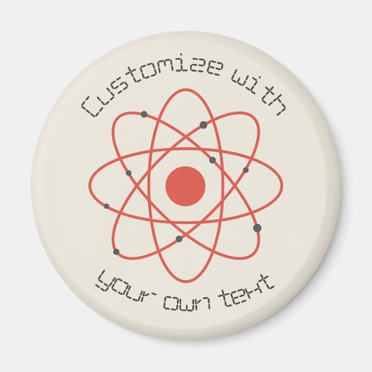 Aangepaste tekst voor Atom Structure Science Magneet (Voorkant)