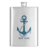 Aangepaste tekst voor blauw bootanker flacon (Voorkant)