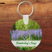 Aangepaste tekst voor BLUEBELL WOOD Sleutelhanger (Voorkant)