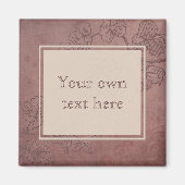 Aangepaste tekst voor Bourgogne Wine Grapevine Magneet (Voorkant)