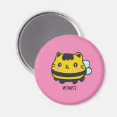 Aangepaste tekst voor Cat Cat Cute Bumblebee Magneet (Voorkant / Achterkant)