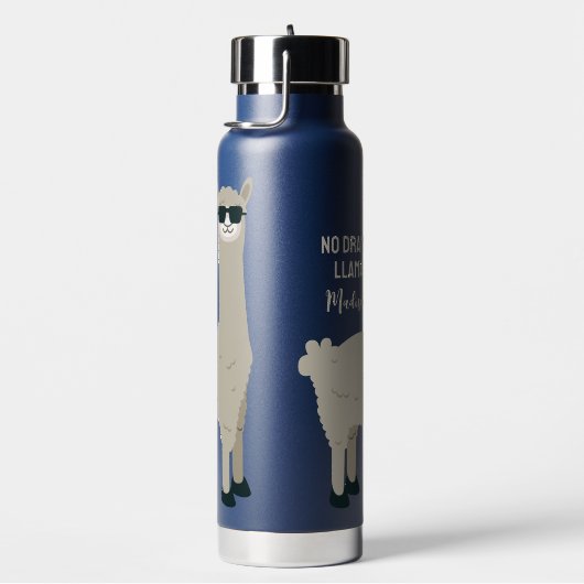 Aangepaste tekst voor Cool Llama Waterfles (Rechts)