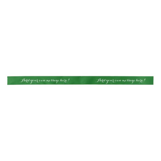 Aangepaste tekst voor Emerald Green Lint (Voorkant)