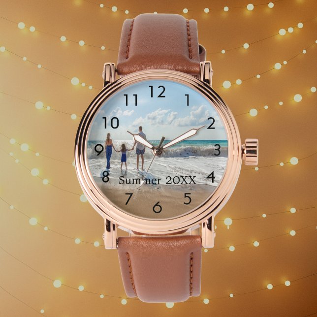 Aangepaste tekst voor familiefoto horloge (Creator heeft geüpload)