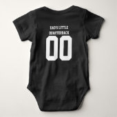 Aangepaste tekst voor Football Jersey Baby Boy Romper (Achterkant)