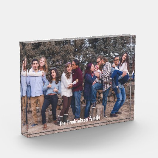 Aangepaste tekst voor fotoblok Aangepaste naam (Links)