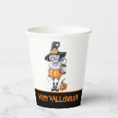 Aangepaste tekst voor gehakt teken papieren bekers (Voorkant)