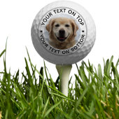 Aangepaste tekst voor gepersonaliseerde hondenfoto golfballen