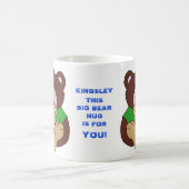 Aangepaste tekst voor grote Beren Koffiemok (Center)