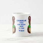 Aangepaste tekst voor grote Beren Koffiemok (Center)