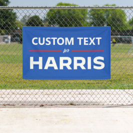 Aangepaste tekst voor Harris 2024 Spandoek
