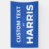 Aangepaste tekst voor Harris 2024 Spandoek (Verticaal)
