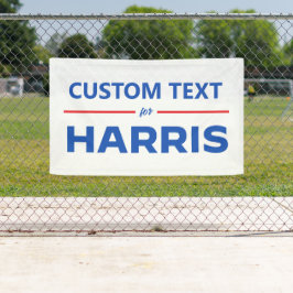 Aangepaste tekst voor Harris 2024 Spandoek
