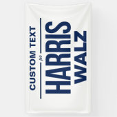 Aangepaste tekst voor Harris Walz Spandoek (Verticaal)