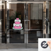 Aangepaste tekst voor het klappen raamsticker (Kantoordeur)