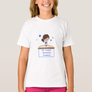 Aangepaste tekst voor jonge Gymnast Academy School T-shirt