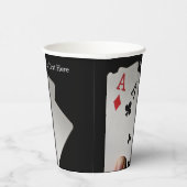 Aangepaste tekst voor kaartspeler papieren bekers (Rechts)