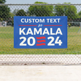 Aangepaste tekst voor Kamala 2024 Spandoek