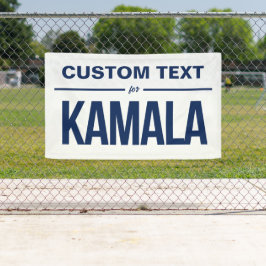 Aangepaste tekst voor Kamala Spandoek