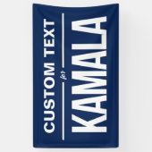 Aangepaste tekst voor Kamala Spandoek (Verticaal)