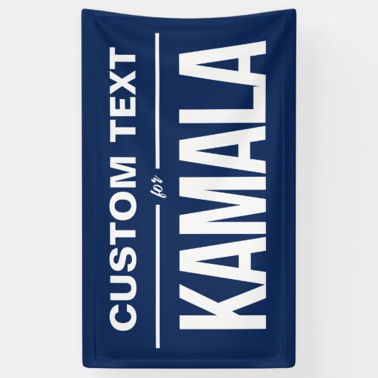 Aangepaste tekst voor Kamala Spandoek (Verticaal)