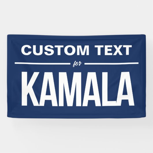 Aangepaste tekst voor Kamala Spandoek (Horizontaal)