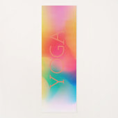 Aangepaste tekst voor kleurrijke abstracte achterg yogamat (Voorkant)