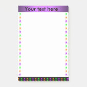 Aangepaste tekst voor kleurrijke spinnen post-it® notes (Voorkant)