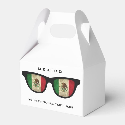 Aangepaste tekst voor Mexicaanse schaduwen en kleu Bedankdoosjes (Achterkant)