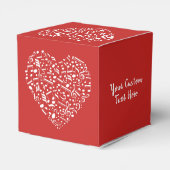 Aangepaste tekst voor muzikaal hart en kleurgunsti bedankdoosjes (Achterkant)