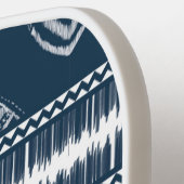 Aangepaste tekst voor Navy Blue Boho Chic Fringe Pickleball Paddle (Links Detail)