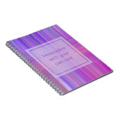 Aangepaste tekst voor Paarse boog Notitieboek (Rechterzijde)