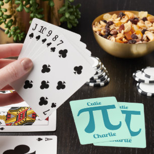 Aangepaste tekst voor pi's/Cutie Pi's en kleur Pokerkaarten
