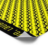 Aangepaste tekst voor poster met fijne glimlach (Hoek)