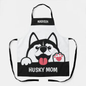 Aangepaste tekst voor Siberian Husky Schort (Voorkant)