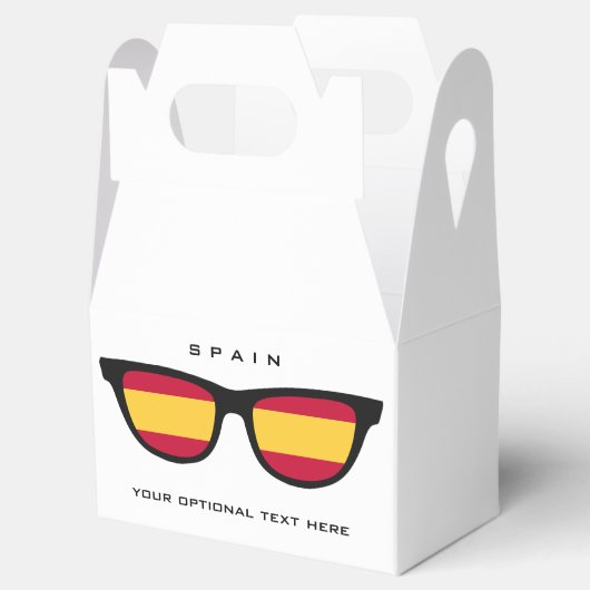 Aangepaste tekst voor Spanje in de schaduw gesteld Bedankdoosjes (Geopend)