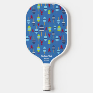 Aangepaste tekst voor standaard rode lobster en bu pickleball paddle