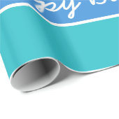 Aangepaste tekst voor stripes Pattern-verpakkingpa Cadeaupapier (Rol Hoek)